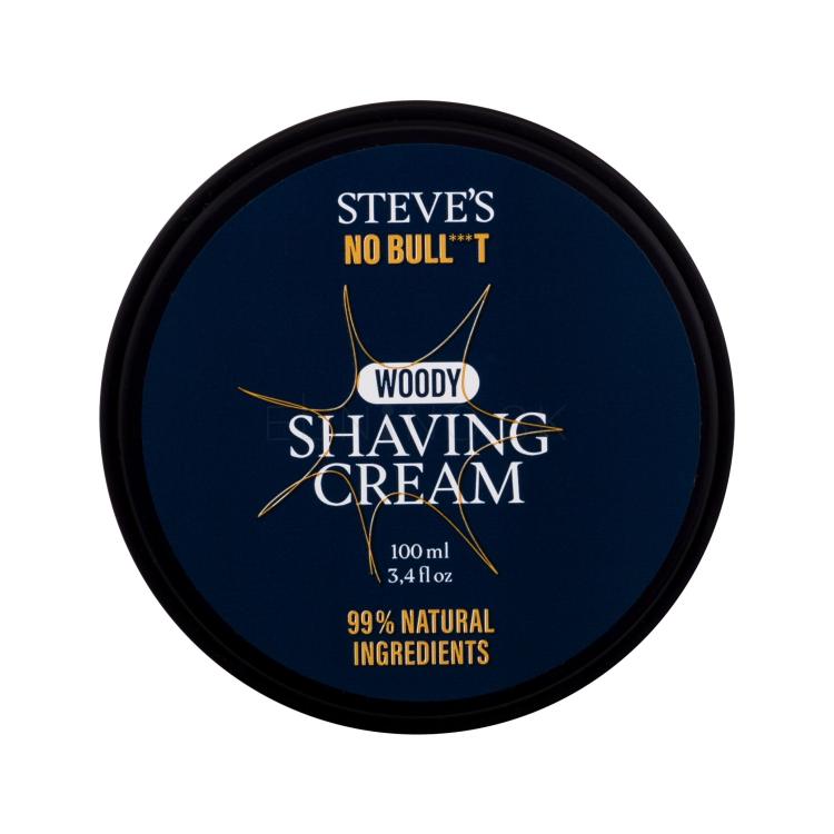 Steve´s No Bull***t Woody Shaving Cream Krém na holenie pre mužov 100 ml
