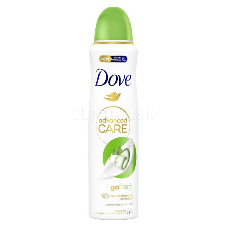 Dove Advanced Care Go Fresh Cucumber &amp; Green Tea 72h Antiperspirant pre ženy 150 ml