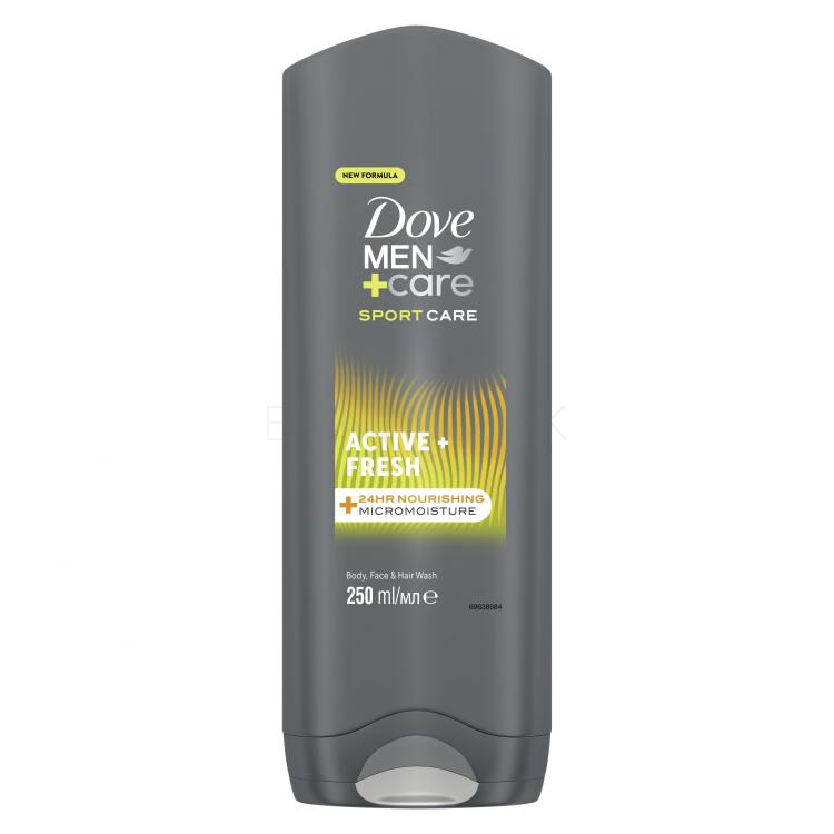 Dove Men + Care Sport Care Active + Fresh Sprchovací gél pre mužov 250 ml