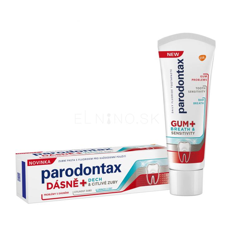Parodontax Gum+ Breath &amp; Sensitivity Zubná pasta 75 ml