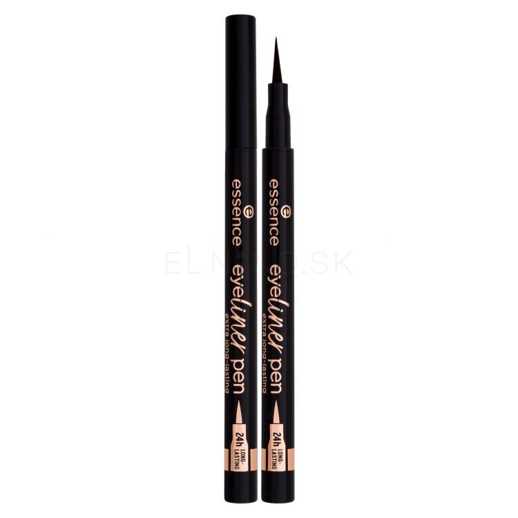 Essence Eyeliner Pen Extra Long-Lasting Waterproof Očná linka pre ženy 1,1 ml Odtieň 010 Blackest Black