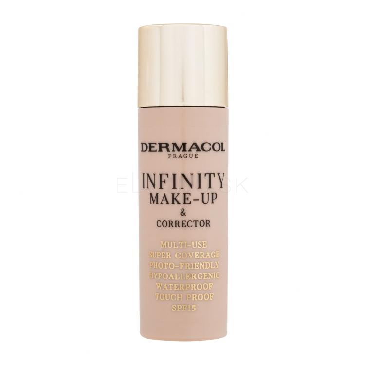 Dermacol Infinity Make-Up &amp; Corrector Make-up pre ženy 20 g Odtieň 02 Beige