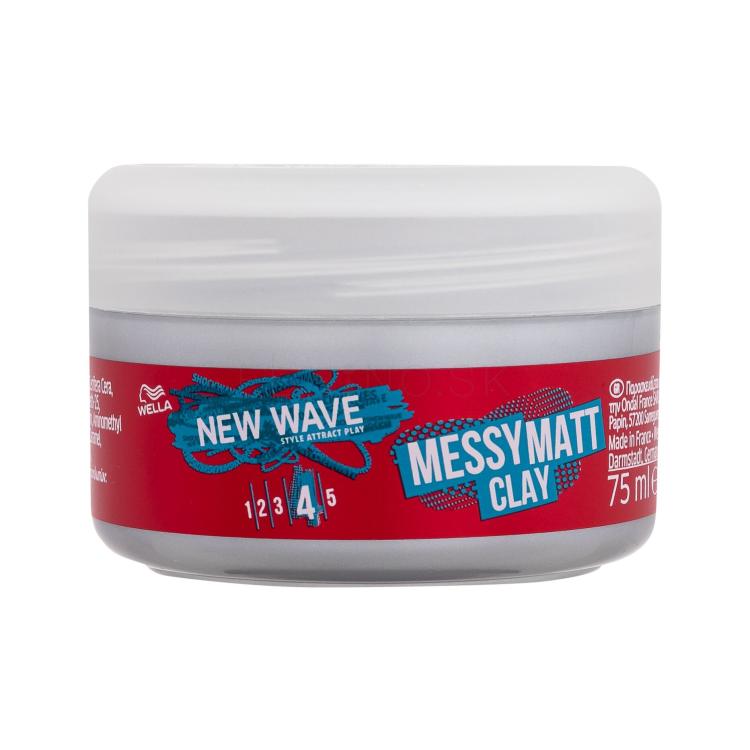 Wella New Wave Messy Matt Clay Pre definíciu a tvar vlasov 75 ml