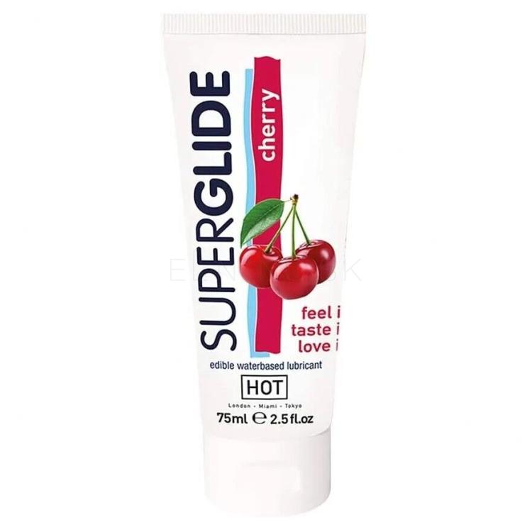 Hot SuperGlide Cherry Lubrikačný gél 75 ml