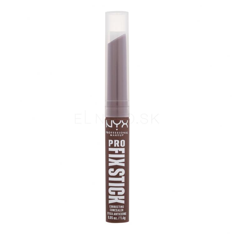 NYX Professional Makeup Pro Fix Stick Correcting Concealer Korektor pre ženy 1,6 g Odtieň 17 Deep Walnut