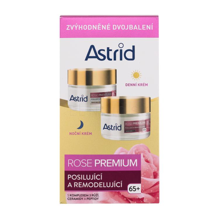 Astrid Rose Premium Darčeková kazeta denný pleťový krém Rose Premium Fortifying &amp; Reshaping Day Cream 50 ml + nočný pletový krém Rose Premium Fortifying &amp; Reshaping Night Cream 50 ml