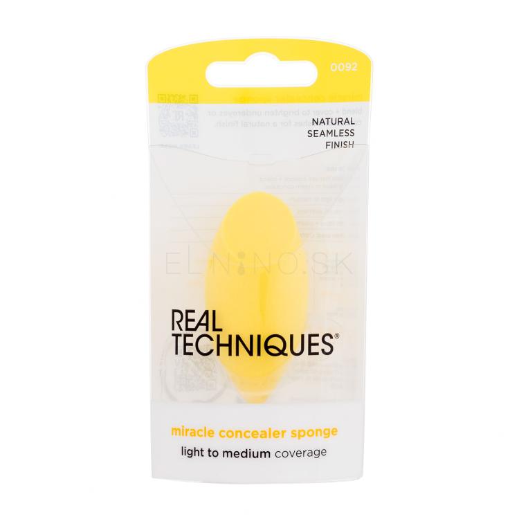Real Techniques Miracle Concealer Sponge Yellow Aplikátor pre ženy 1 ks