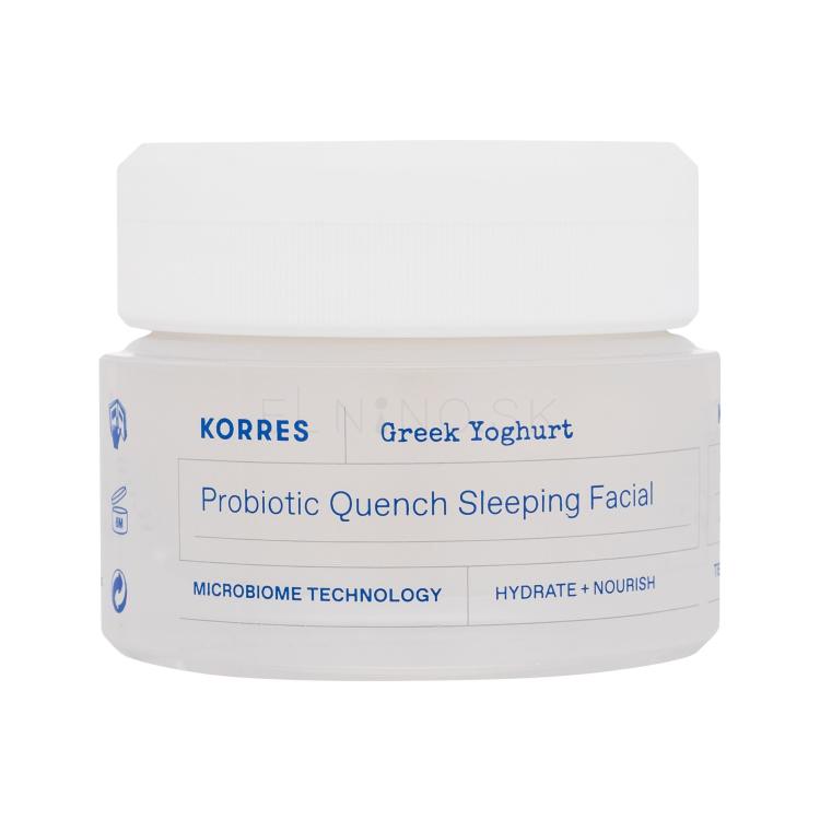 Korres Greek Yoghurt Probiotic Quench Sleeping Facial Nočný pleťový krém pre ženy 40 ml