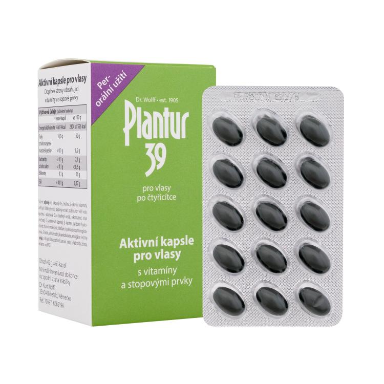 Plantur 39 Active Capsules For Hair Doplnok stravy pre ženy 60 ks