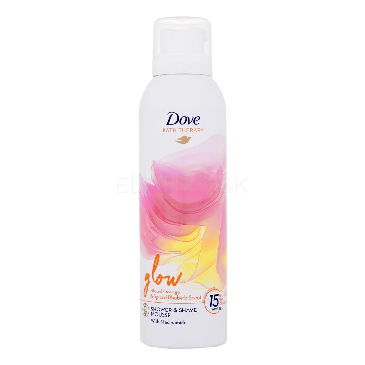 Dove Bath Therapy Glow Shower &amp; Shave Mousse Sprchovacia pena pre ženy 200 ml