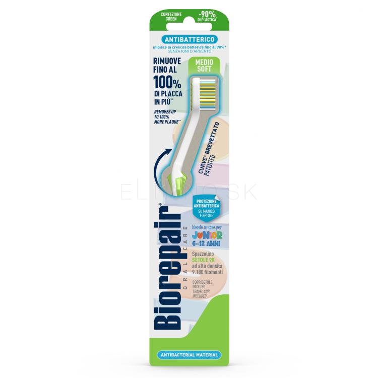 Biorepair Antibacterial Junior Toothbrush Medium Soft Zubná kefka pre deti 1 ks