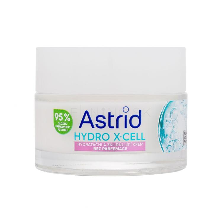 Astrid Hydro X-Cell Hydrating &amp; Soothing Cream Denný pleťový krém pre ženy 50 ml