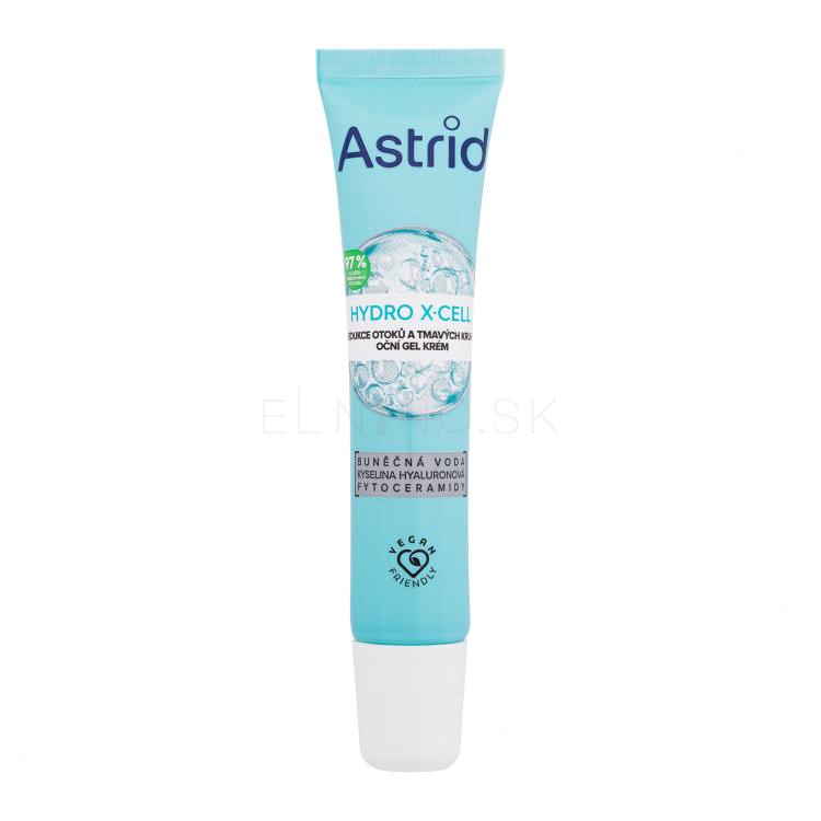 Astrid Hydro X-Cell Eye Gel Cream Očný krém pre ženy 15 ml