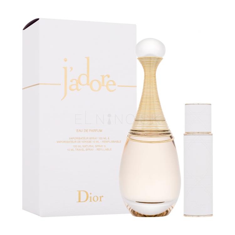Christian Dior J&#039;adore Darčeková kazeta parfumovaná voda 100 ml + parfumovaná voda v plniteľnom flakóne 10 ml