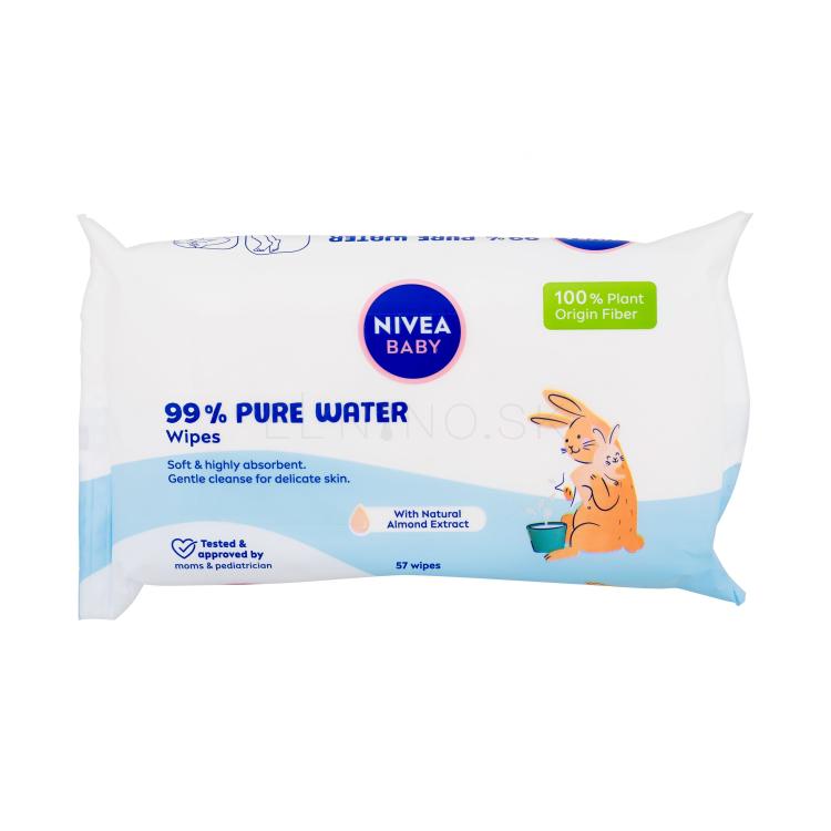 Nivea Baby 99% Pure Water Wipes Čistiace obrúsky pre deti 57 ks