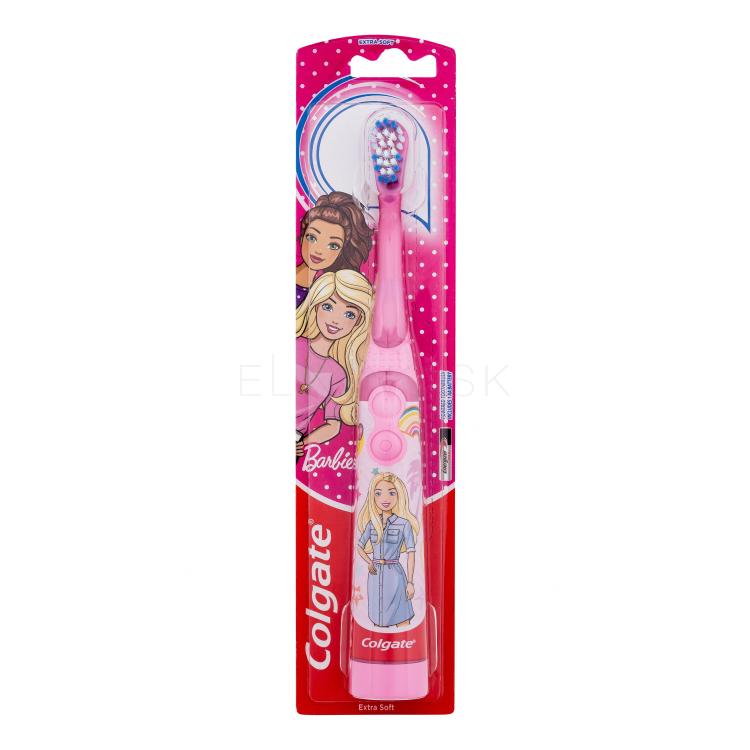 Colgate Kids Barbie Battery Powered Toothbrush Extra Soft Sonická zubná kefka pre deti 1 ks