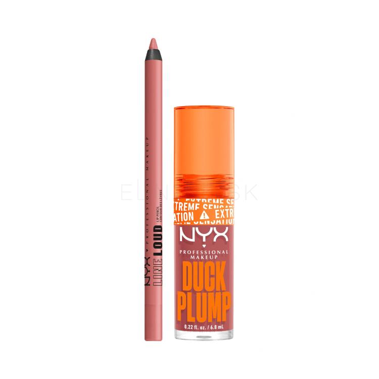 Set Lesk na pery NYX Professional Makeup Duck Plump + Ceruzka na pery NYX Professional Makeup Line Loud