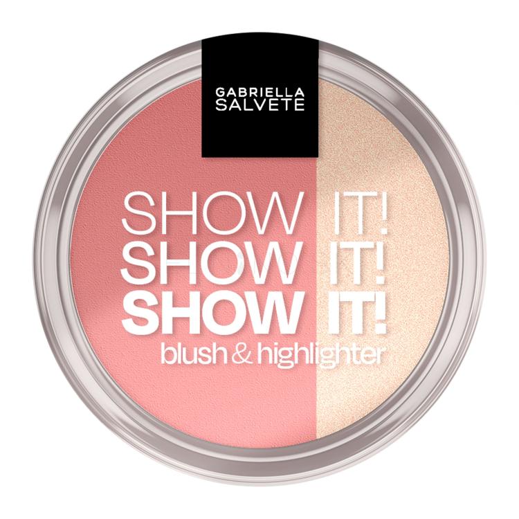 Gabriella Salvete Show It! Blush &amp; Highlighter Lícenka pre ženy 9 g Odtieň 01