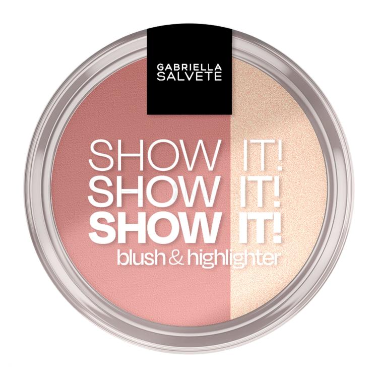 Gabriella Salvete Show It! Blush &amp; Highlighter Lícenka pre ženy 9 g Odtieň 02