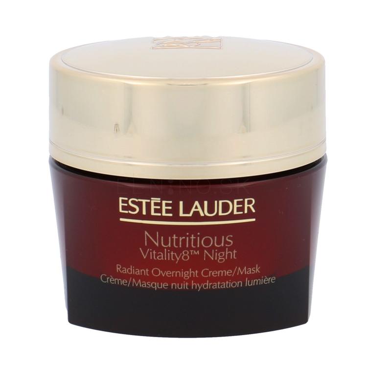 Estée Lauder Nutritious Vitality8 Night Radiant Overnight Creme/Mask Nočný pleťový krém pre ženy 50 ml