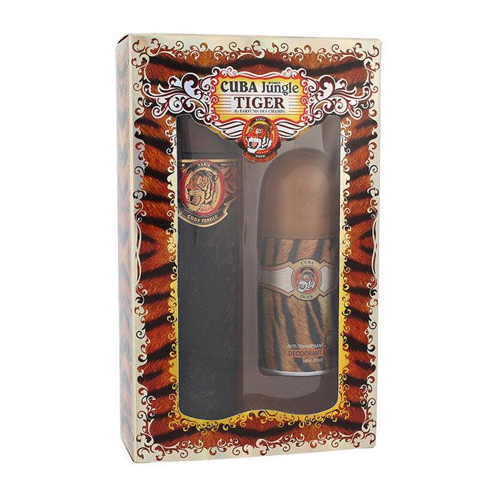 Cuba Jungle Tiger Darčeková kazeta parfumovaná voda 100 ml + dezodorant 50 ml