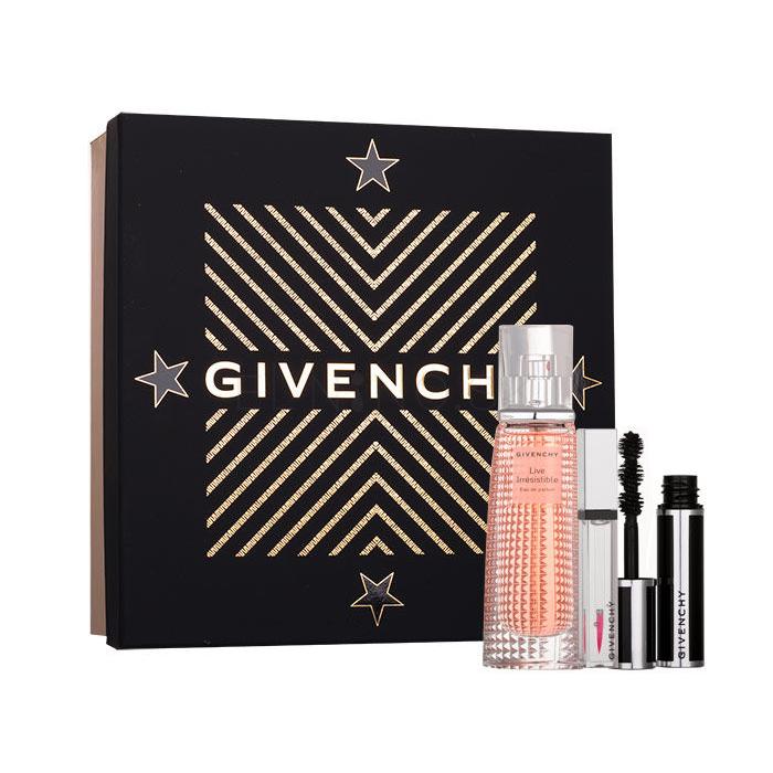 Givenchy Live Irrésistible Darčeková kazeta parfumovaná voda 40 ml + lesk na pery Gloss Révélateur Perfect Pink 6 ml + riasenka Noir Couture Black Satin 4 g