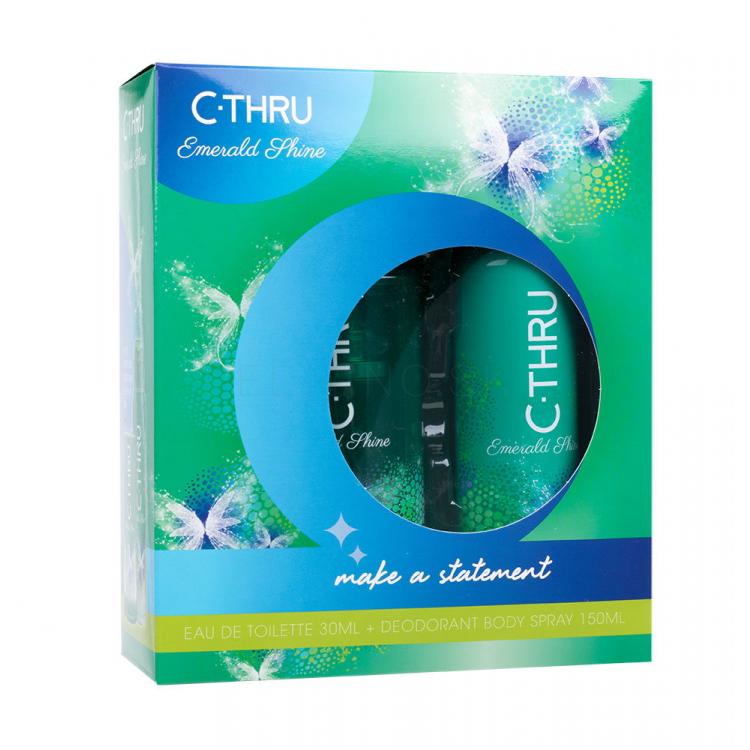 C-THRU Emerald Shine Darčeková kazeta toaletná voda 30 ml + dezodorant 150 ml