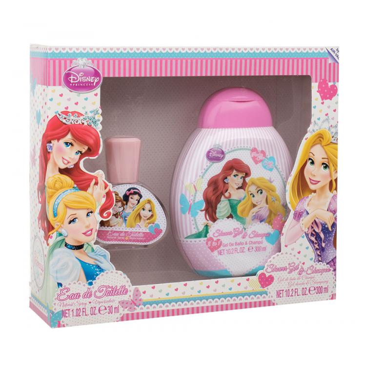 Disney Princess Princess Darčeková kazeta toaletná voda 30 ml + 2v1 sprchovací gél &amp; šampón 300 ml