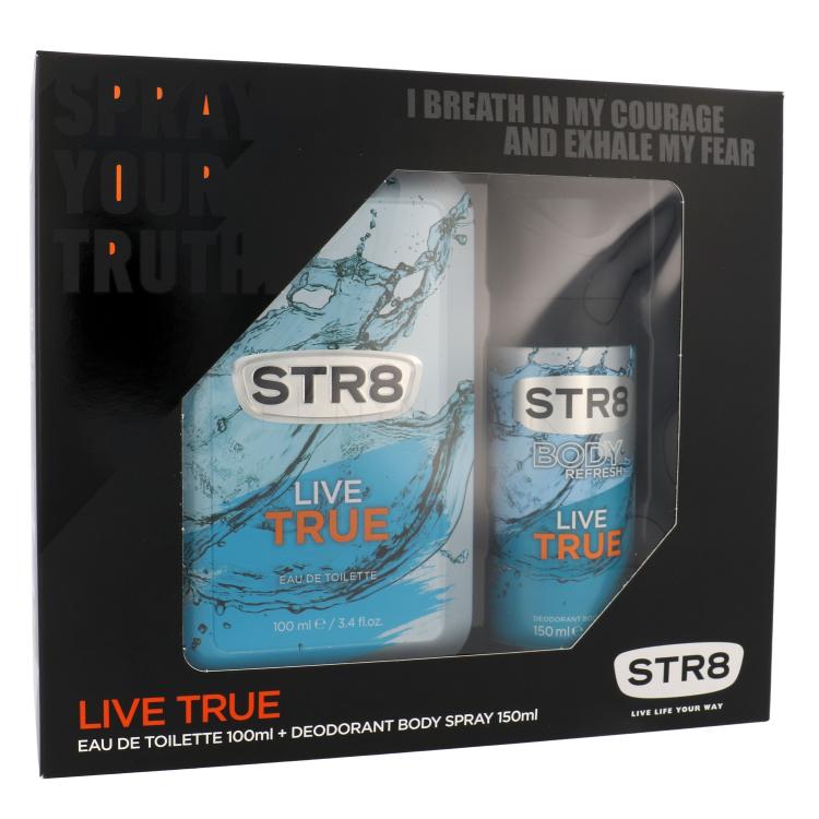 STR8 Live True Darčeková kazeta toaletná voda 100 ml + dezodorant 150 ml