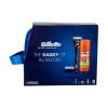 Gillette Fusion Proglide Flexball Darčeková kazeta holiaci strojček s jednou hlavicou 1 ks + náhradná hlavica 2 ks + gél na holenie HydraGel Sensitive 75 ml + kozmetická taška