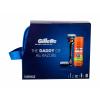 Gillette Fusion Proglide Flexball Darčeková kazeta holiaci strojček s jednou hlavicou 1 ks + náhradná hlavica 2 ks + gél na holenie HydraGel Sensitive 75 ml + koszetická taška poškodený obal