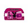 Playboy Queen of the Game Darčeková kazeta toaletná voda 40 ml + dezodorant 150 ml + kozmetická taška