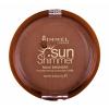 Rimmel London Sun Shimmer Maxi Bronzer pre ženy 17 g Odtieň 004 Sun Star