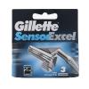 Gillette Sensor Excel Náhradné ostrie pre mužov 3 ks