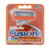 Gillette Fusion Power Náhradné ostrie pre mužov 8 ks poškodená krabička