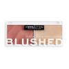 Revolution Relove Colour Play Blushed Duo Blush &amp; Highlighter Kontúrovacia paletky pre ženy 5,8 g Odtieň Kindness