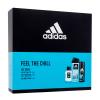 Adidas Ice Dive Darčeková kazeta pre mužov toaletná voda 50ml + deospray 150 ml + sprchovací gél 250 ml poškodená krabička