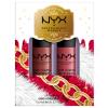 NYX Professional Makeup Mrs. Claus Lip Cream Duo Darčeková kazeta rúž Soft Matte Lip Cream 8 ml Rome + rúž Soft Matte Lip Cream 8 ml Cannes