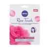 Nivea Rose Touch Hydrating Sheet Mask Pleťová maska pre ženy 1 ks