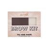 Barry M Brow Kit Set a paletka na obočie pre ženy 4,5 g Odtieň Medium