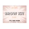 Barry M Brow Kit Set a paletka na obočie pre ženy 4,5 g Odtieň Dark