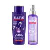 Set Šampón L&#039;Oréal Paris Elseve Color-Vive Purple Shampoo + Bezoplachová starostlivosť L&#039;Oréal Paris Elseve Color-Vive All For Blonde 10in1 Bleach Rescue