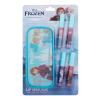 Lip Smacker Disney Frozen Lip Gloss &amp; Pouch Set Darčeková kazeta lesk na pery 4 x 6 ml + kozmetická taštička