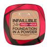 L&#039;Oréal Paris Infaillible 24H Fresh Wear Foundation In A Powder Make-up pre ženy 9 g Odtieň 140 Golden Beige