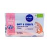 Nivea Baby Soft &amp; Cream Cleanse &amp; Care Wipes Čistiace obrúsky pre deti 2x57 ks
