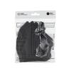 NEQI Adult Community Face Coverings M-L Black Rúško a respirátor 3 ks