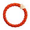 By Eloise London Woven Gold Heart Gumička na vlasy pre ženy 1 ks Odtieň Red Orange