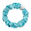 By Eloise London Silk Scrunchie Silver Heart Gumička na vlasy pre ženy 1 ks Odtieň Turquoise