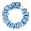 By Eloise London Silk Scrunchie Silver Heart Gumička na vlasy pre ženy 1 ks Odtieň Sky Blue