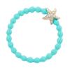 By Eloise London Bling Charms Starfish Gumička na vlasy pre ženy 1 ks Odtieň Turquoise